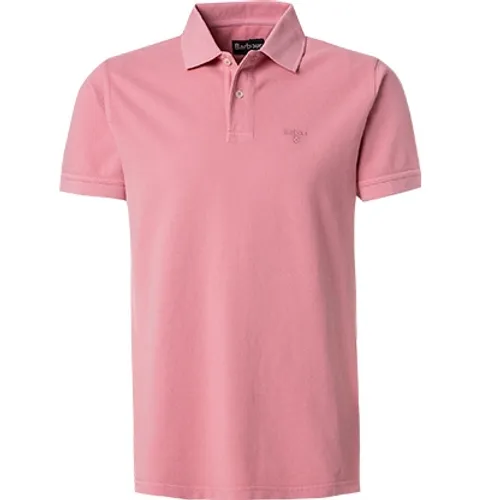 Barbour Herren Polo-Shirt rosa Baumwoll-Piqué