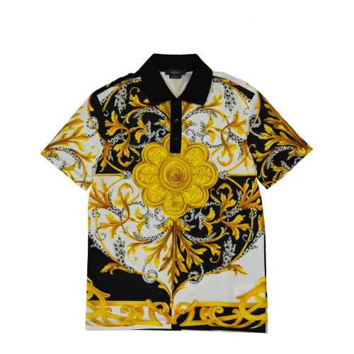 Barocco Print Polo Shirt Versace