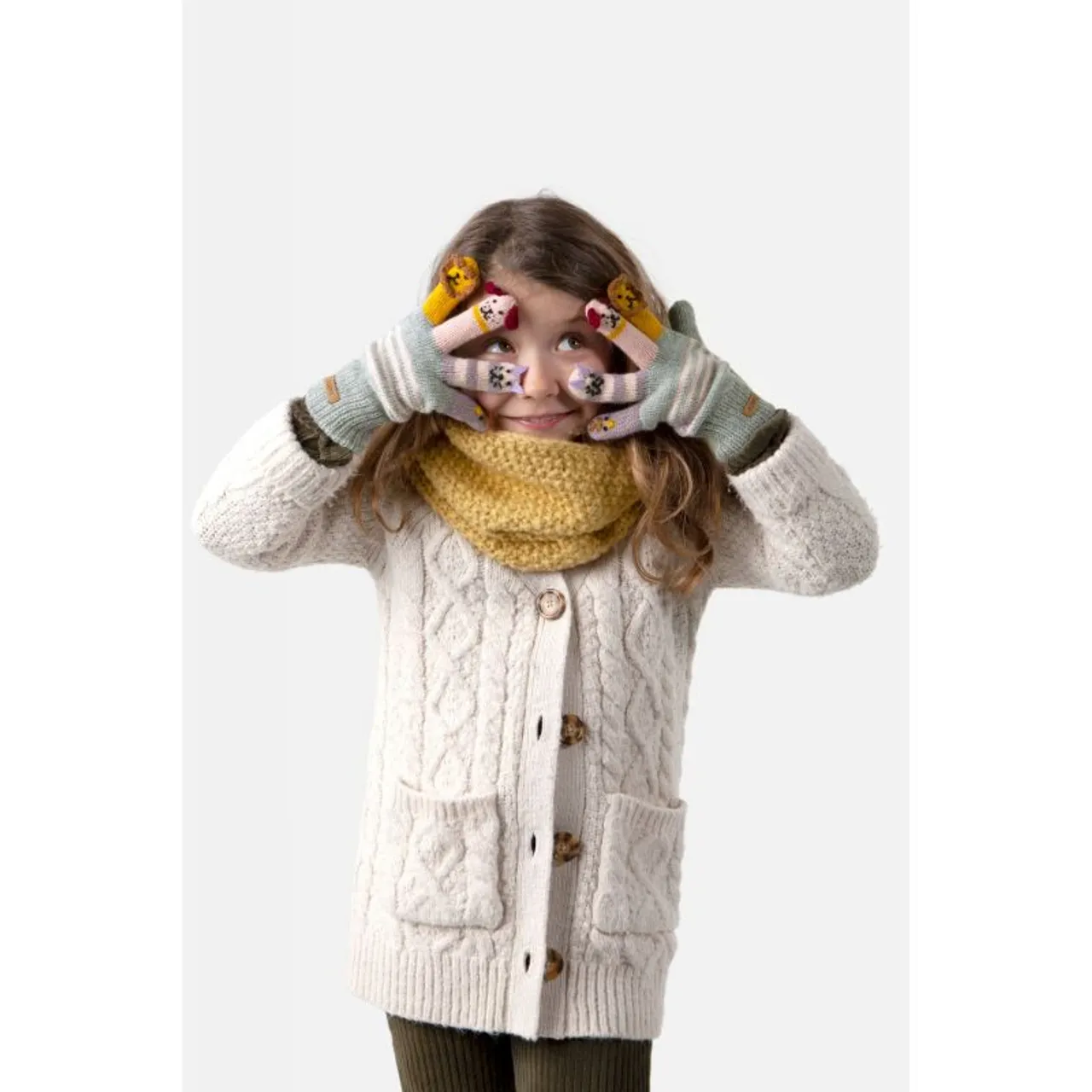 Barts Puppet Gloves - Handschuhe - Kind Heather Grey