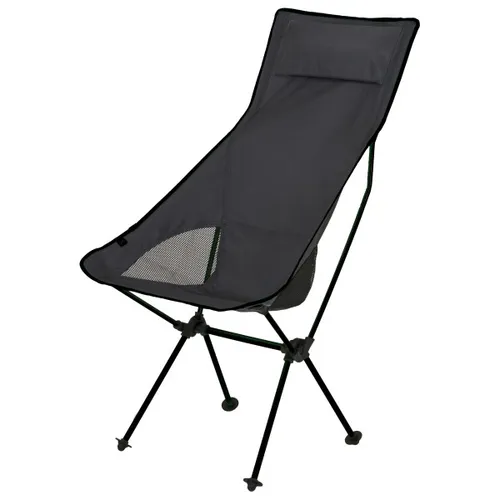 Basic Nature - Travelchair Ultralight High Rest - Campingstuhl Gr 89 x 57 x 103 cm grau