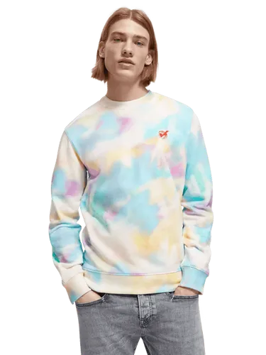 Batik-Sweatshirt mit normaler Passform - Größe L - Multicolor - Mann - Sweatshirthirt - Scotch & Soda