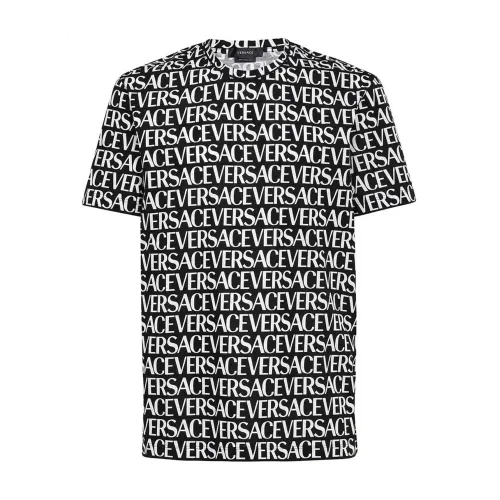 Baumwoll-Logo T-Shirt Versace