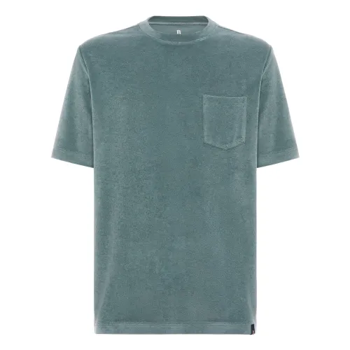 Baumwoll-/Nylon-T-Shirt,Baumwolle/Nylon T-Shirt Boggi Milano