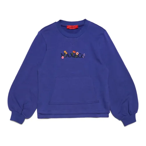 Baumwoll-Sweatshirt mit floralem Logo Max & Co
