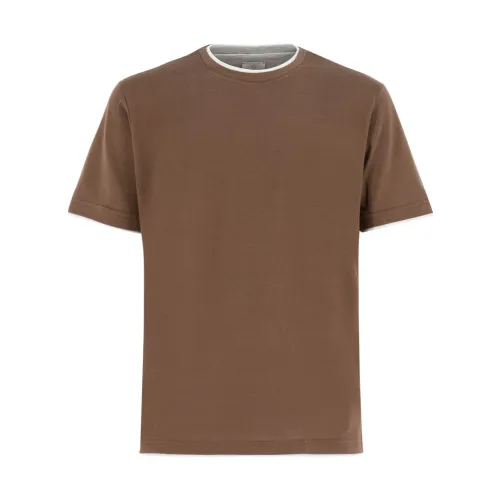Baumwoll T-Shirt mit Kontrastdetails Eleventy