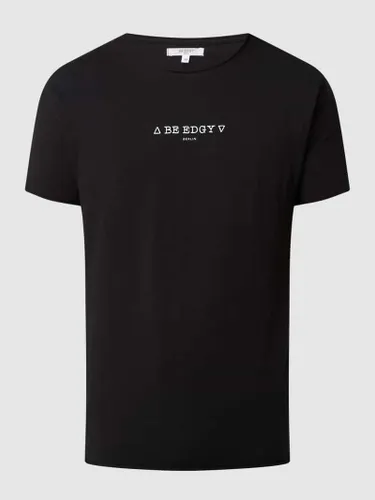 BE EDGY T-Shirt aus Slub Jersey Modell 'Be Dustin' in Black