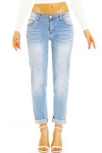 be styled Mom-Jeans Lässige Mom Jeans Hose - Bequeme Stretchjeans - Damen - j16e-1 5-Pocket-Style, mit Stretch-Anteil