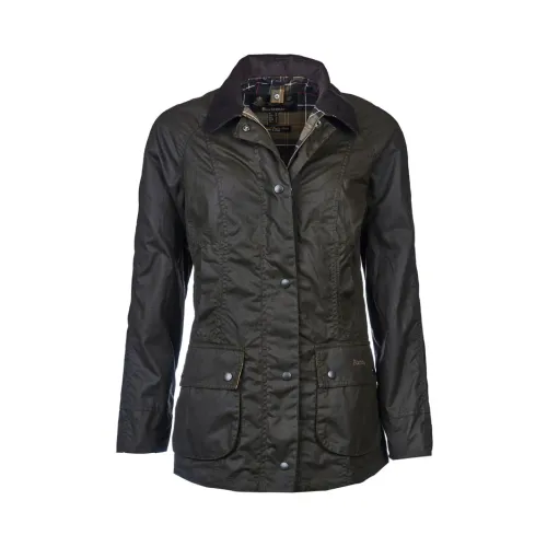 Beadnell Wachsjacke - Olive, 42 Barbour