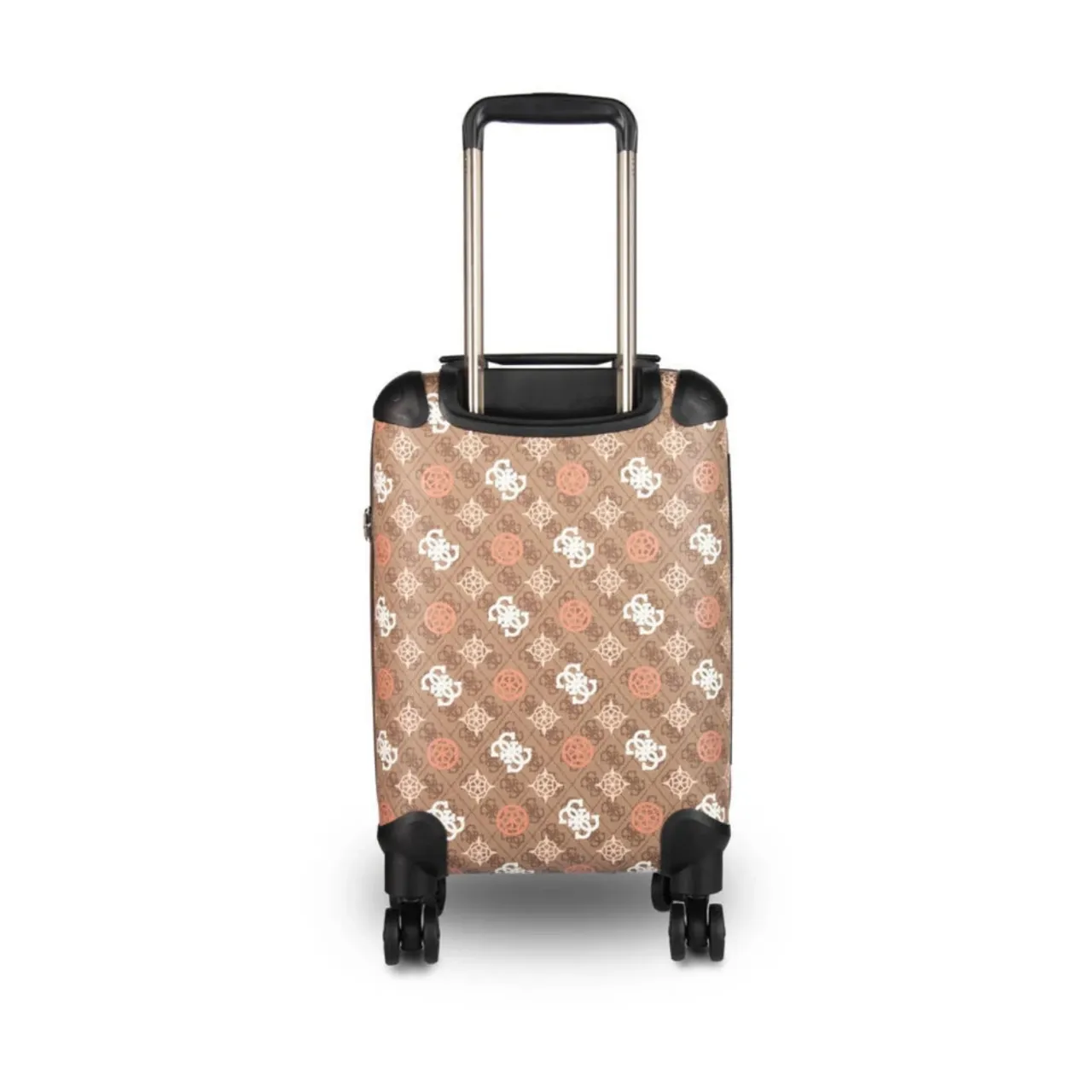 Beige Peony Spinner Trolley mit Schloss Guess