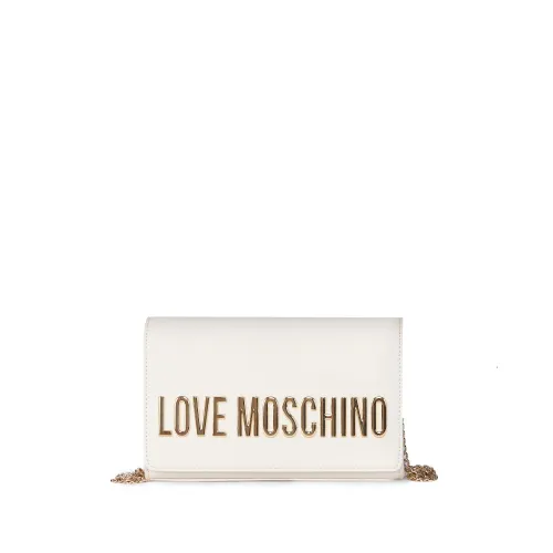 Beige Umhängetasche aus Kunstleder Love Moschino