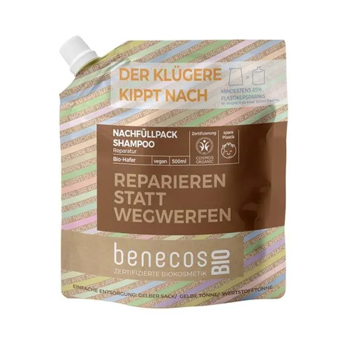 benecos - Hafer - Shampoo Reparatur Refill 500 ml