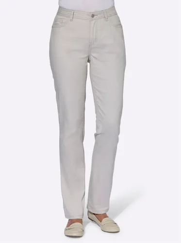 Bequeme Jeans CASUAL LOOKS Gr. 38, Normalgrößen, grau (hellgrau) Damen Jeans