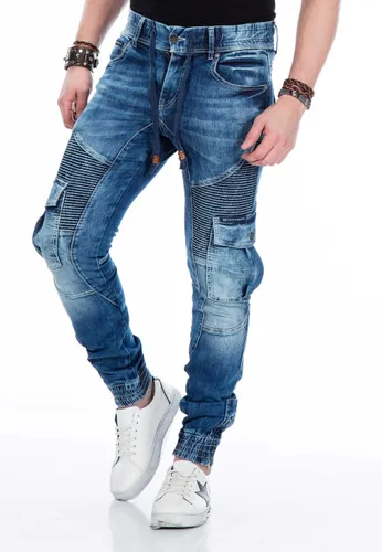 Bequeme Jeans CIPO & BAXX Gr. 29, Länge 32, blau Herren Jeans