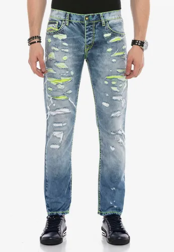 Bequeme Jeans CIPO & BAXX Gr. 42, Länge 34, blau Herren Jeans