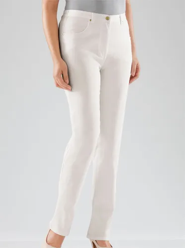 Bequeme Jeans CLASSIC Gr. 42, Normalgrößen, weiß Damen Jeans