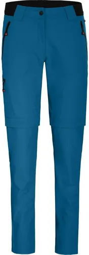 Bergson Zip-off-Hose VIDAA COMFORT Zipp Off (slim) Damen Wanderhose, leicht strapazierfähig, Kurzgrößen, Saphir blau