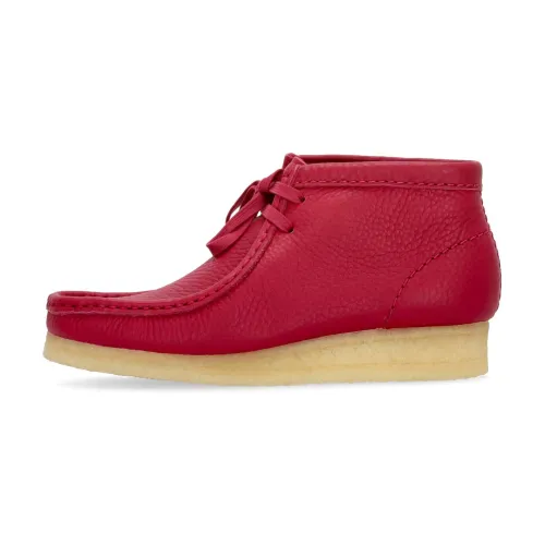 Berry Leather Wallabee Boot - Streetwear Kollektion Clarks
