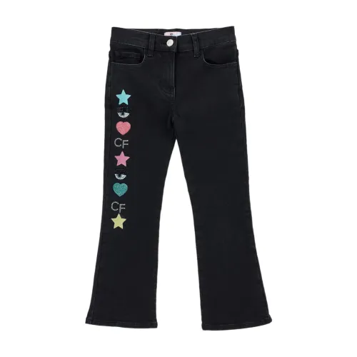 Bestickte Regular Line Jeans 2023 Chiara Ferragni Collection