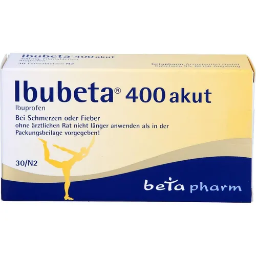 betapharm - IBUBETA 400 akut Filmtabletten Fiebersenkende Schmerzmittel