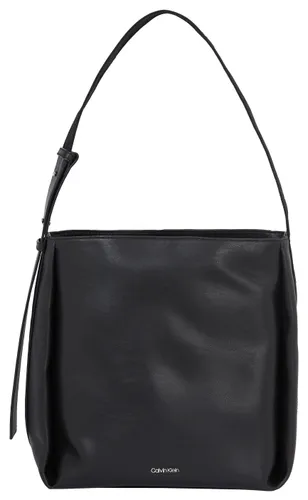 Beuteltasche CALVIN KLEIN "GRACIE BUCKET BAG" Gr. B/H/T: 27 cm x 28 cm x 16 cm, schwarz (ck black) Damen Taschen Handtaschen Handtasche Tasche Henkelt...