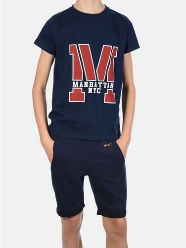 BEZLIT T-Shirt & Shorts Jungen Sommer Set T-Shirt Manhatan und Stoff Shorts (1-tlg) mit elastischem Bund