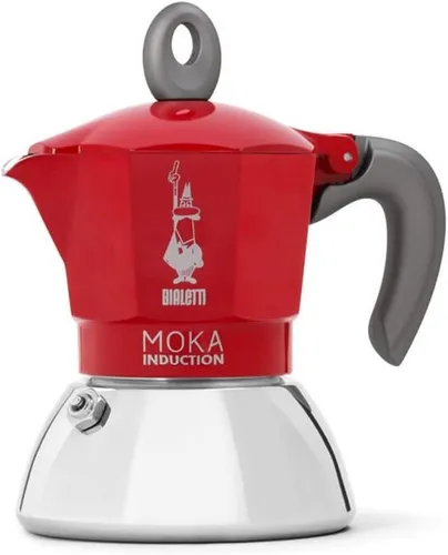 BIALETTI Espressokocher BIALETTI Mokka- Espressokocher New Moka Induktion rot für 2 Tassen