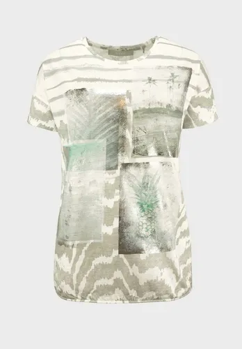 bianca Print-Shirt JULIE mit angesagtem Frontmotiv und Streifen-Design