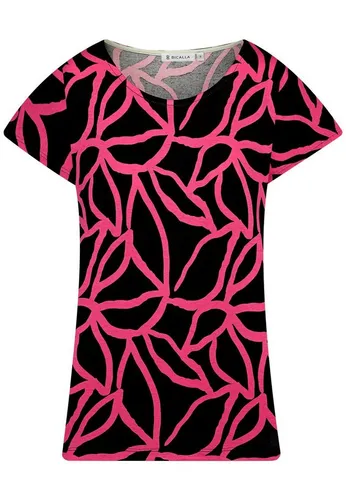 BICALLA T-Shirt Shirt 2Tone - 20/black-pink (1-tlg)