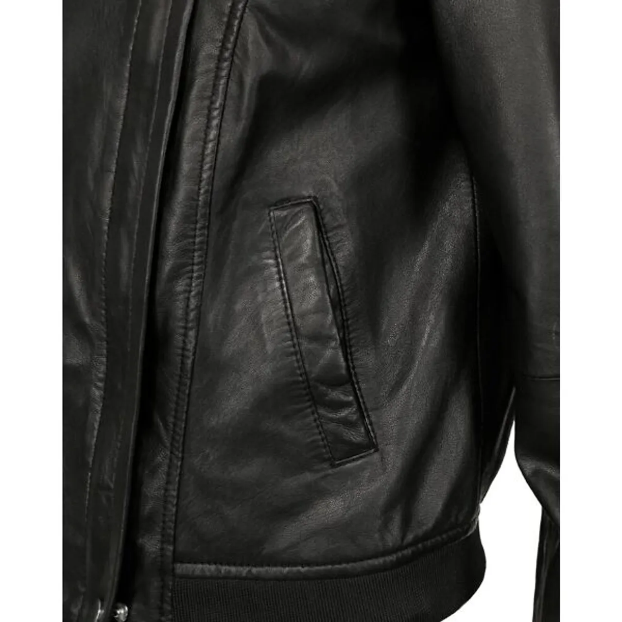 Bikerjacke JCC "31019225_1" Gr. XL, schwarz (black) Damen Jacken Übergangsjacken