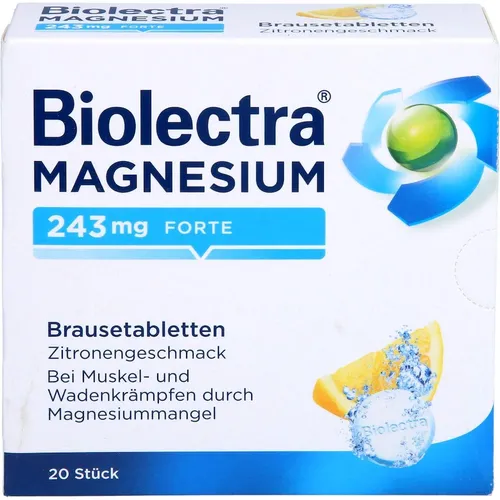 Biolectra - Magnesium 243 mg forte Zitrone Br.-Tabl. Mineralstoffe