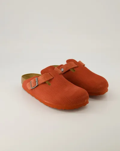 Birkenstock Schuhe - Boston Veloursleder (Rot