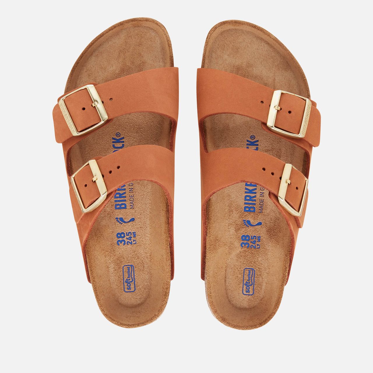 Birkenstock Women's Arizona Slim Fit Sfb Suede Double Strap Sandals - Pecan - EU 36/UK 3.5
