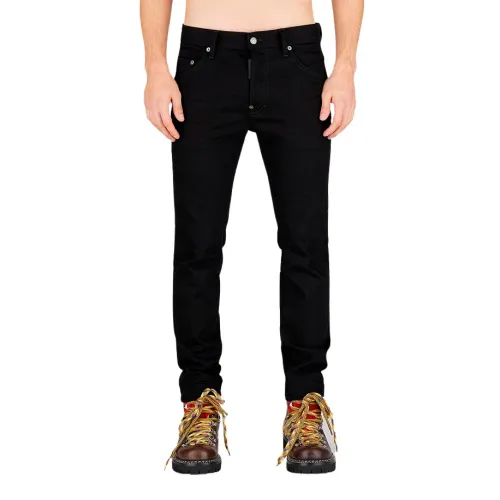 Black Bull Skater - Negro Slim-fit Jeans Dsquared2