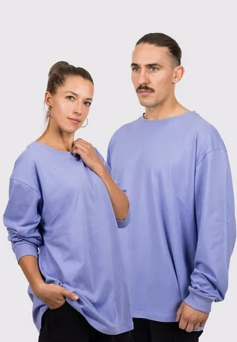 Blackskies T-Shirt Oversized Long Sleeve Shirt - Lavender Large