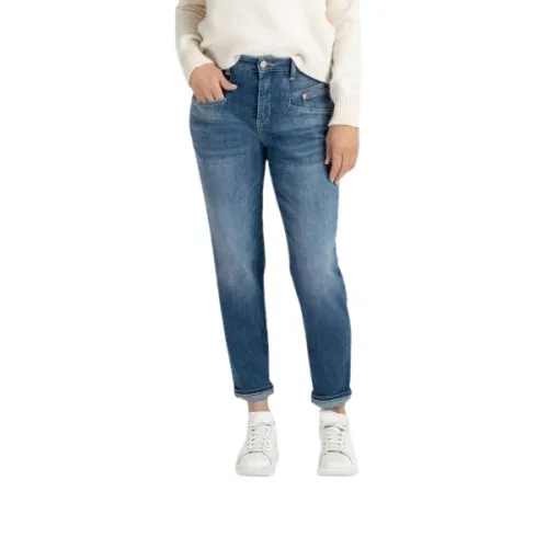 Blau-Medium Slim-Fit Jeans MAC