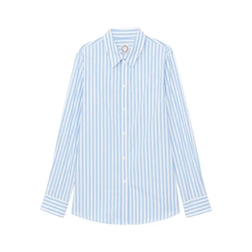 Blau-weiß gestreiftes Slim-Fit-Hemd Ines De La Fressange Paris