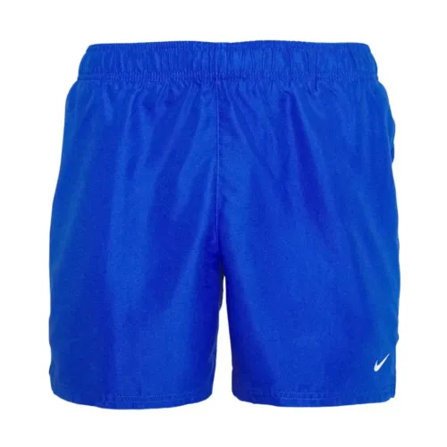 Blaue Beachwear-Shorts mit Swoosh-Print Nike