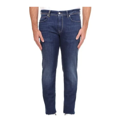 Blaue Denim-Jeans Re-Hash