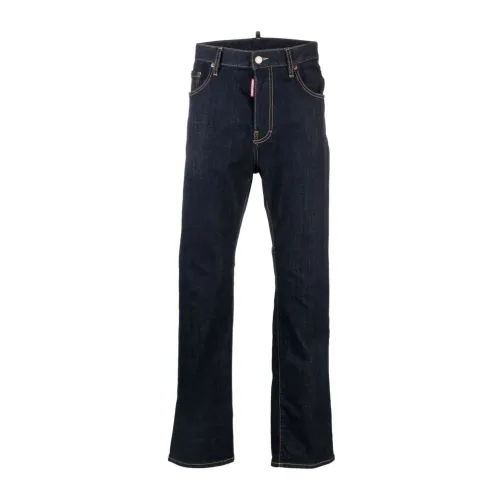 Blaue Jeans mit 3,5 cm Absatz Dsquared2