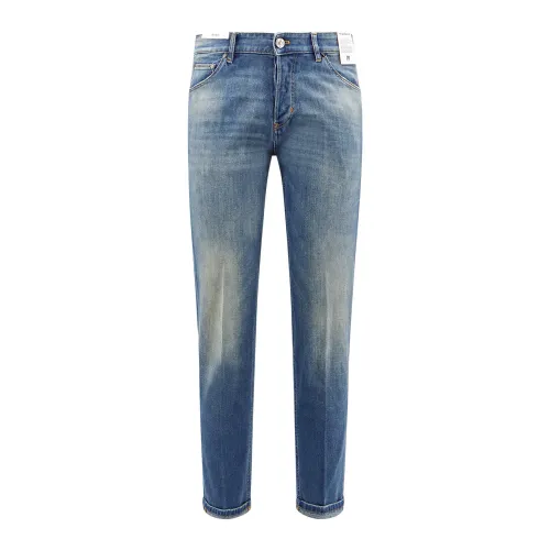 Blaue Jeans mit Knopfverschluss PT Torino