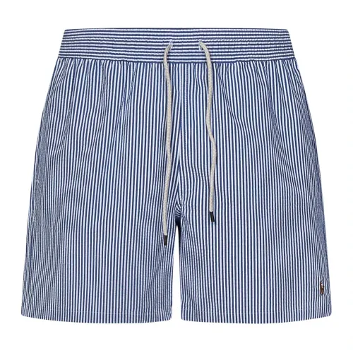 Blaue Meer Badebekleidung Elastischer Bund Shorts Polo Ralph Lauren