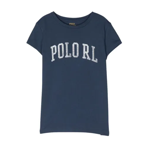 Blaue Polo T-Shirts und Polos für Frauen Ralph Lauren