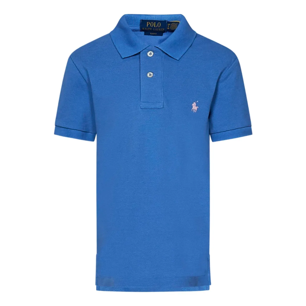 Blaue Polo T-Shirts und Polos mit weißer Pony-Stickerei Polo Ralph Lauren