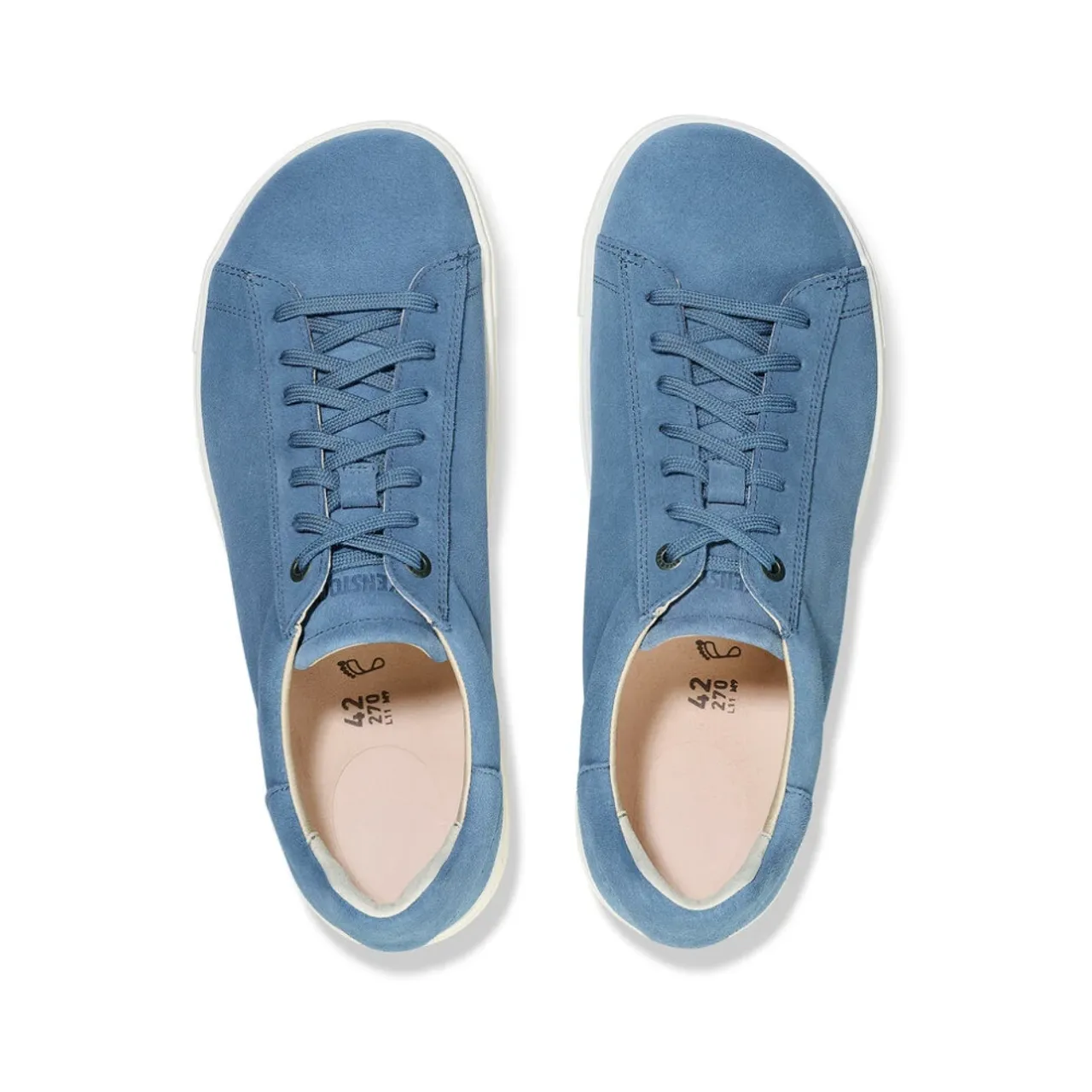 Blaue Wildleder-Sneakers mit herausnehmbarem Fußbett Birkenstock