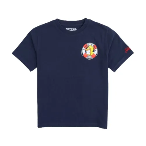 Blauer Rettungsschwimmer T-shirt MC2 Saint Barth