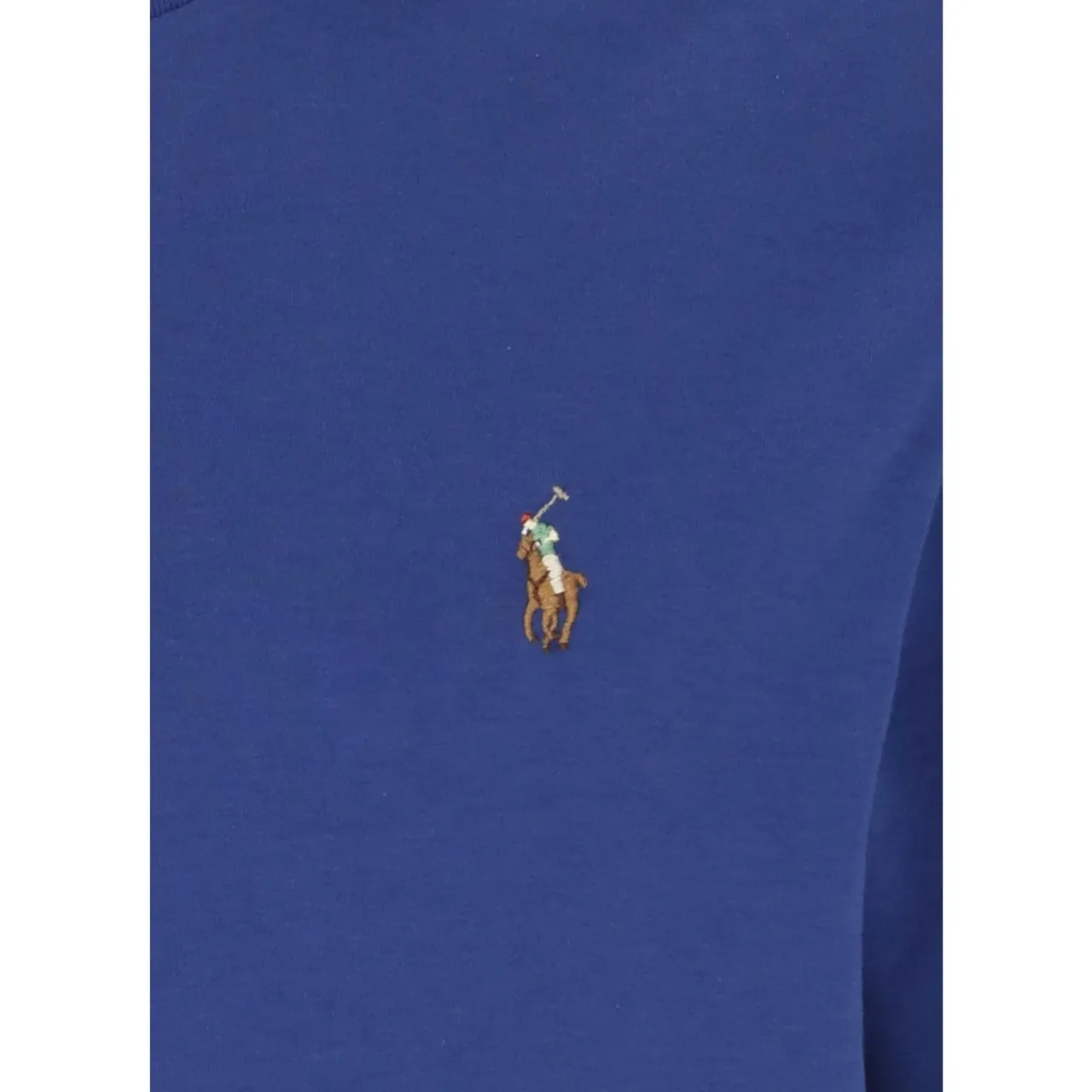 Blaues Baumwoll-Crew-Neck T-Shirt Ralph Lauren