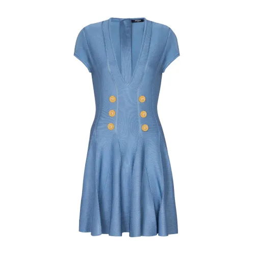 Blaues Kleid für Frauen Balmain