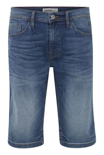 Blend Jeansshorts Chino Shorts Kurze Bermuda Hose aus Leinen und Baumwolle 5372 in Blau