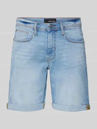 Blend Regular Fit Jeansshorts im 5-Pocket-Design in Hellblau