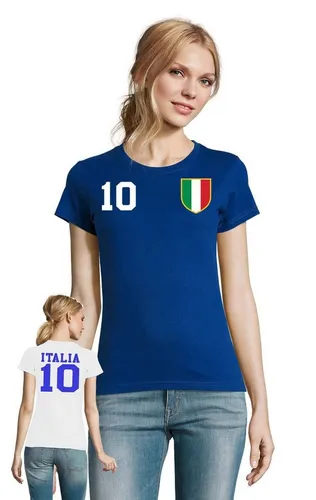 Blondie & Brownie T-Shirt Damen Italien Sport Trikot Fußball Handball Meister WM EM